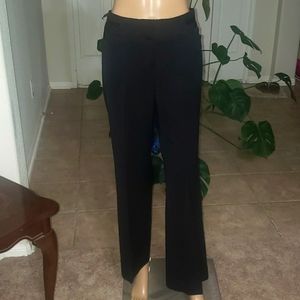 White House Black Market 6s legacy flare slacks satin ribbon